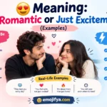 😍 Meaning: Is It Romantic or Just Excitement? Infographic explaining the signs of genuine romantic feelings versus temporary excitement, with real-life relationship examples